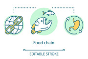 Food chain concept icon