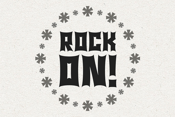 Monsta Rocka - a monster rocker font in Display Fonts - product preview 3