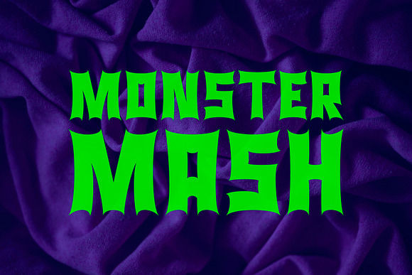 Monsta Rocka - a monster rocker font in Display Fonts - product preview 4