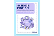 Science fiction poster template