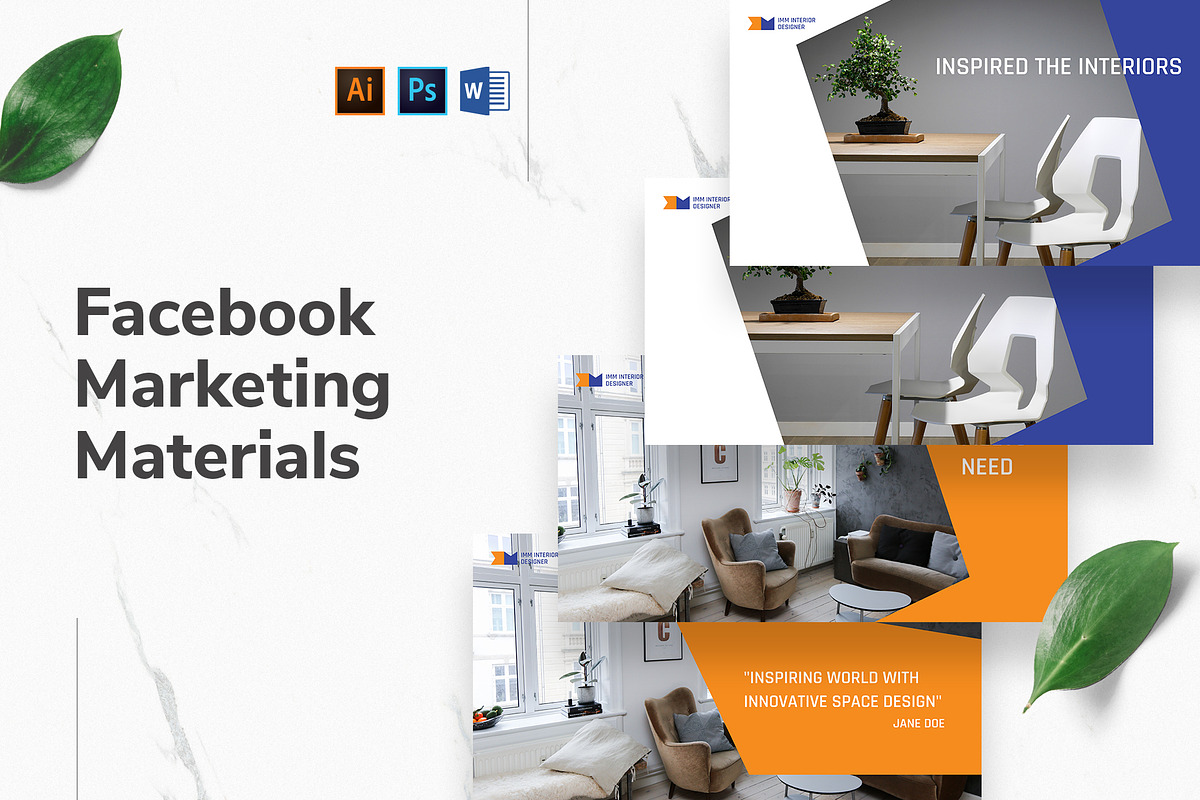 Interior Designer Facebook Materials in Facebook Templates - product preview 8