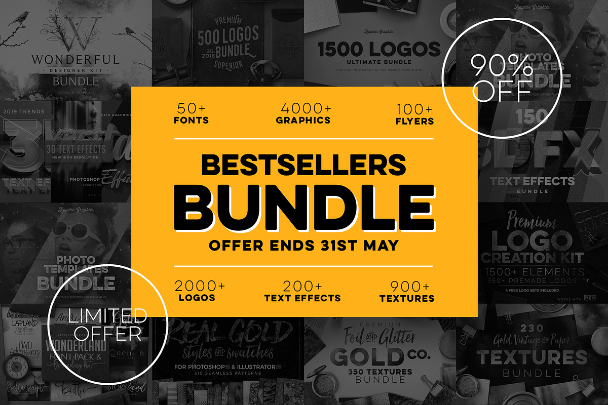 Bestsellers Bundle 90% OFF in Graphics - product preview 8