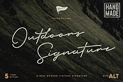 Outdoors Signature Vintage Typeface