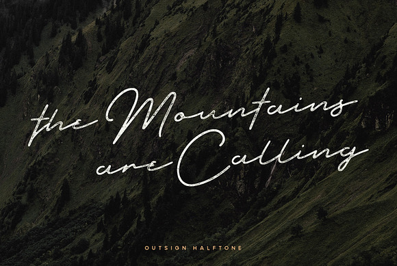 Outdoors Signature Vintage Typeface in Display Fonts - product preview 4