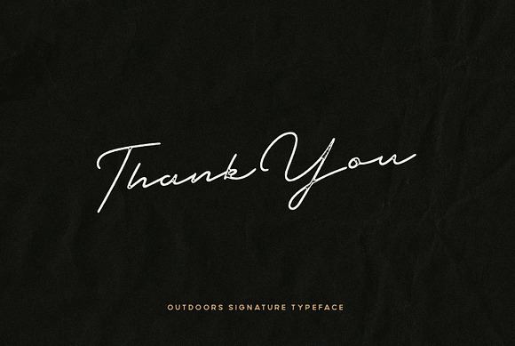 Outdoors Signature Vintage Typeface in Display Fonts - product preview 12