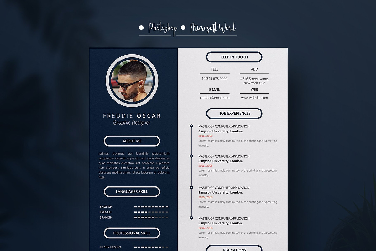 freddie - Cv/Resume in Resume Templates - product preview 8