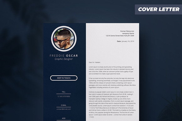 freddie - Cv/Resume in Resume Templates - product preview 1