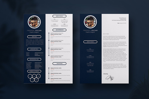 freddie - Cv/Resume in Resume Templates - product preview 2