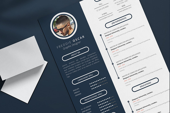 freddie - Cv/Resume in Resume Templates - product preview 4
