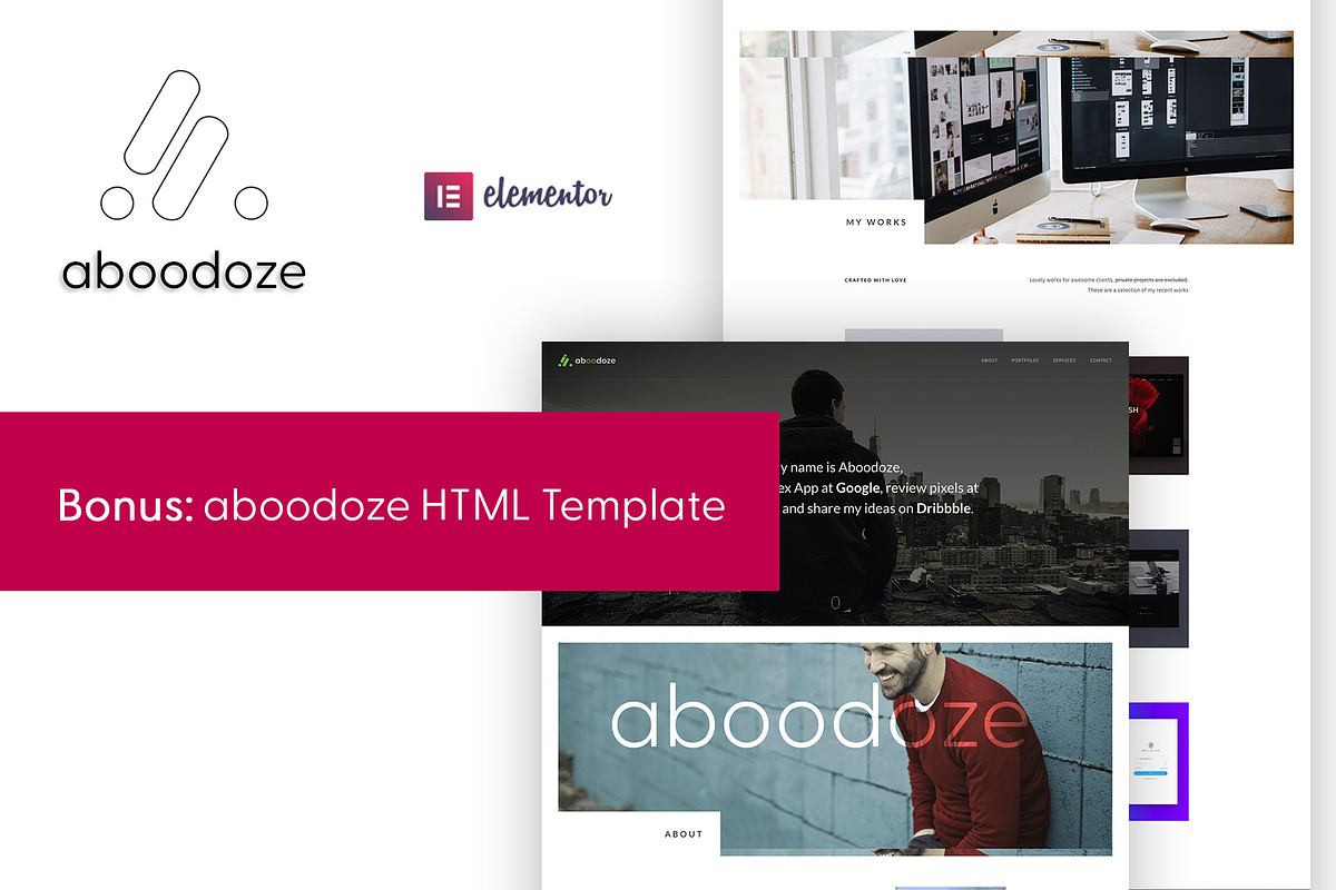 Aboodoze - One Page WordPress Theme in WordPress Portfolio Themes - product preview 8