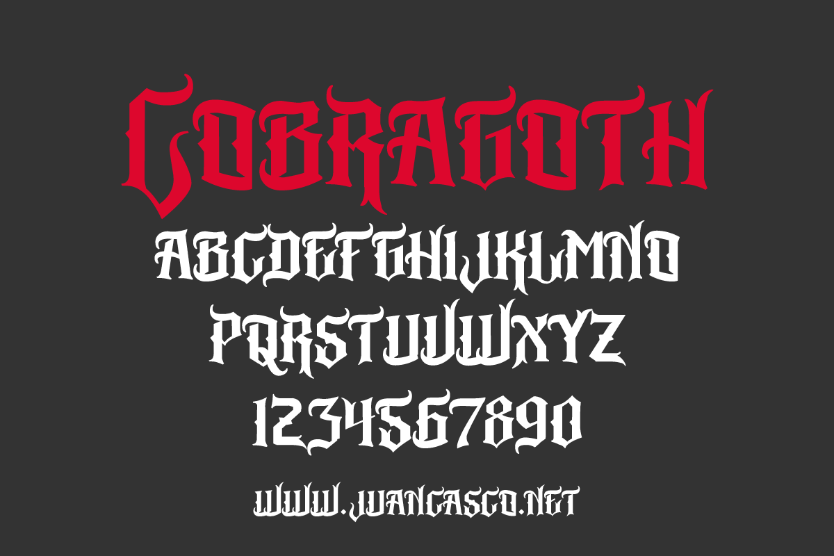 Cobra Goth in Blackletter Fonts - product preview 8