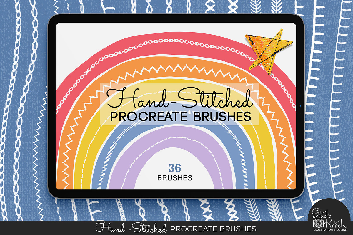 Hand-Stitched Procreate Brushes in Add-Ons - product preview 8