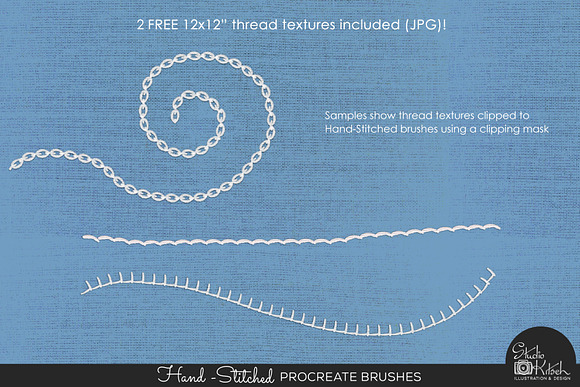 Hand-Stitched Procreate Brushes in Add-Ons - product preview 4