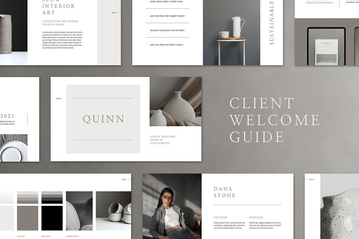 QUINN Keynote Client Welcome Guide in Keynote Templates - product preview 8