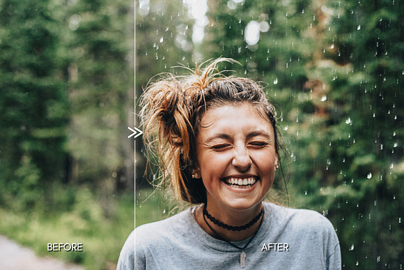 25 Falling Rain Weather Overlays in Textures - product preview 5