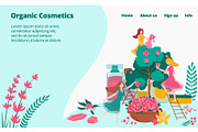 Natural plants for organic cosmetics