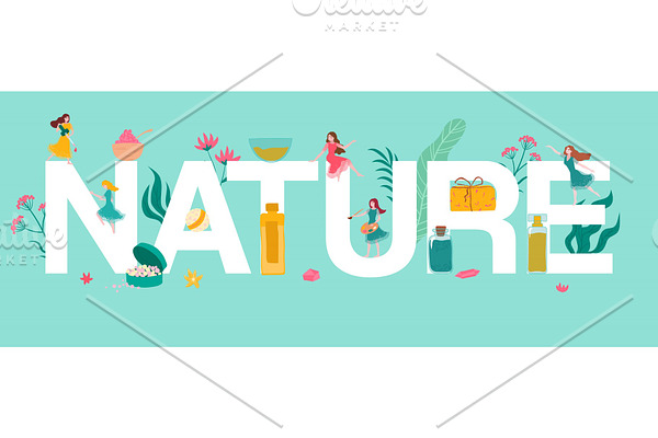 Nature letters, herbal organic