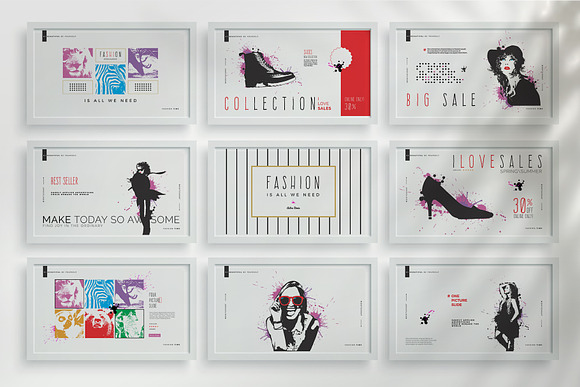 FASHION ART POWERPOINT PRESENTATION in PowerPoint Templates - product preview 3