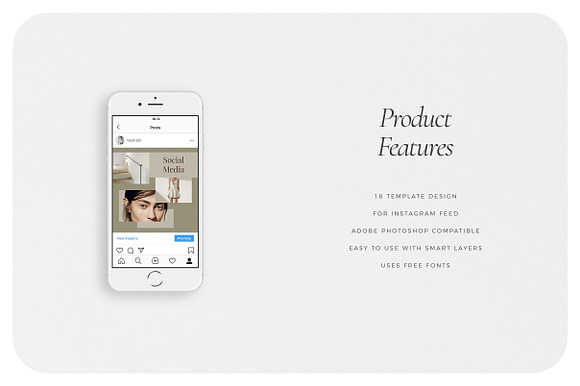 HAZEL Instagram Feed in Instagram Templates - product preview 3