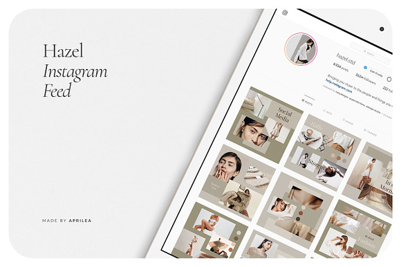 HAZEL Instagram Feed in Instagram Templates - product preview 4