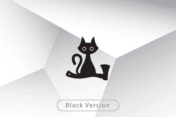 Axe and Cat Logo Template in Logo Templates - product preview 1
