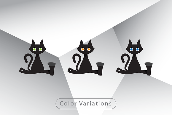 Axe and Cat Logo Template in Logo Templates - product preview 3
