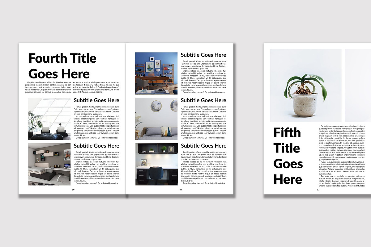 Minimalist Magazine Template in Magazine Templates - product preview 8
