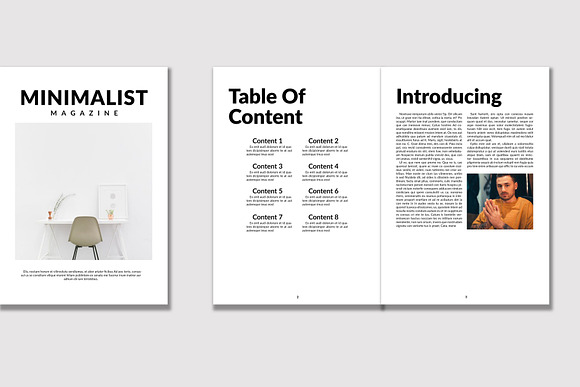 Minimalist Magazine Template in Magazine Templates - product preview 1