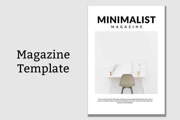 Minimalist Magazine Template in Magazine Templates - product preview 2
