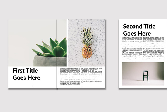 Minimalist Magazine Template in Magazine Templates - product preview 7