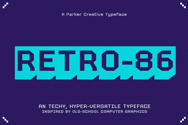 Retro 86 - Techy Computer Typeface