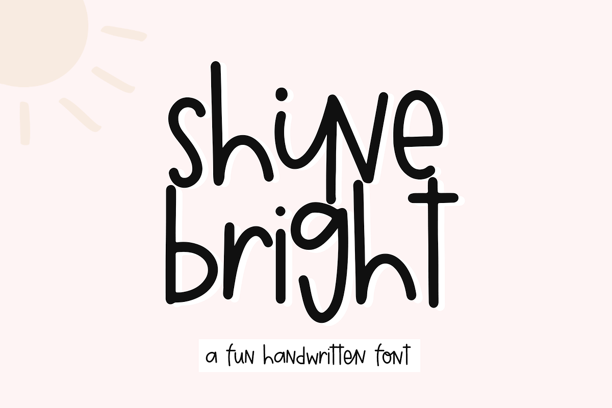 Shine Bright | Fun Handwritten Font in Display Fonts - product preview 8