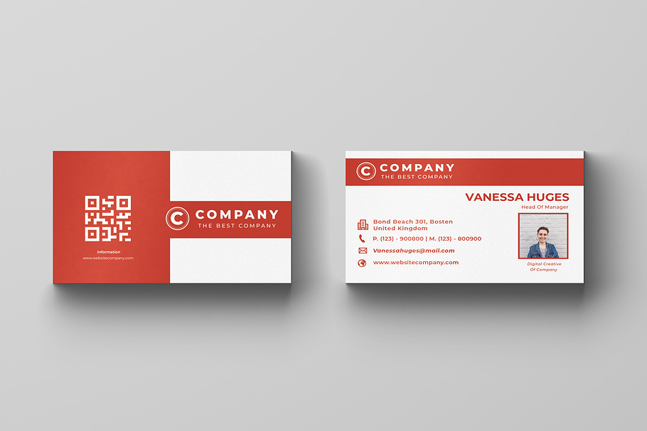 Company Business Card in Business Card Templates - product preview 8