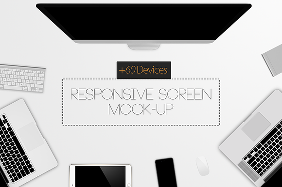 Responsive Screen Mock-Up in Mobile & Web Mockups - product preview 8