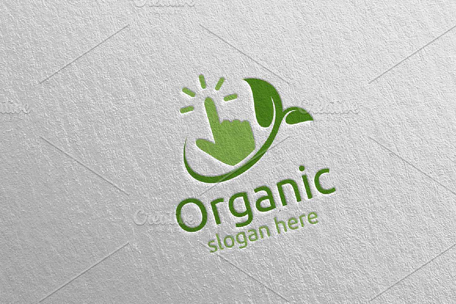 Online Natural and Organic Logo 4