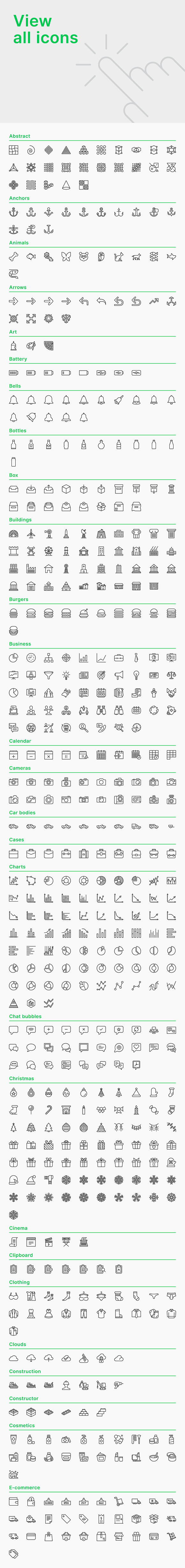 Simple — 2088 Line Icons Bundle in Simple Line Icons - product preview 1