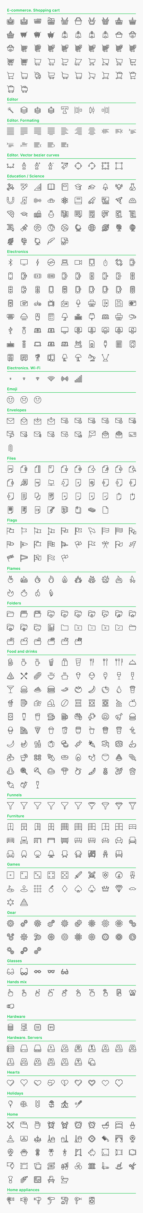 Simple — 2088 Line Icons Bundle in Simple Line Icons - product preview 2