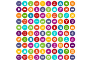 100 payment icons set color