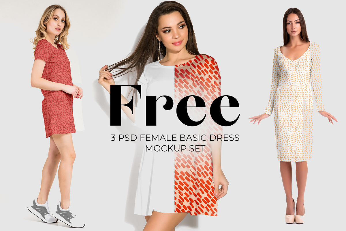 Free Basic Dress Mockup Templates in Product Mockups - product preview 8