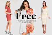 Free Basic Dress Mockup Templates