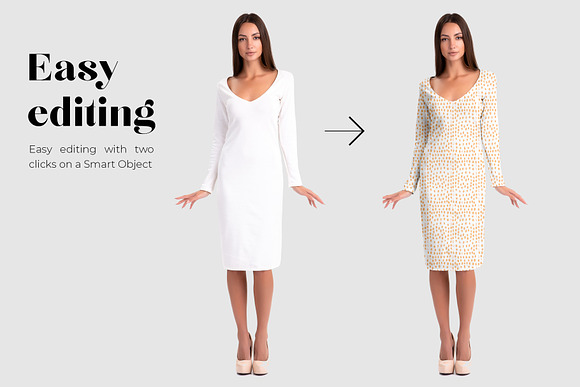 Free Basic Dress Mockup Templates in Product Mockups - product preview 1