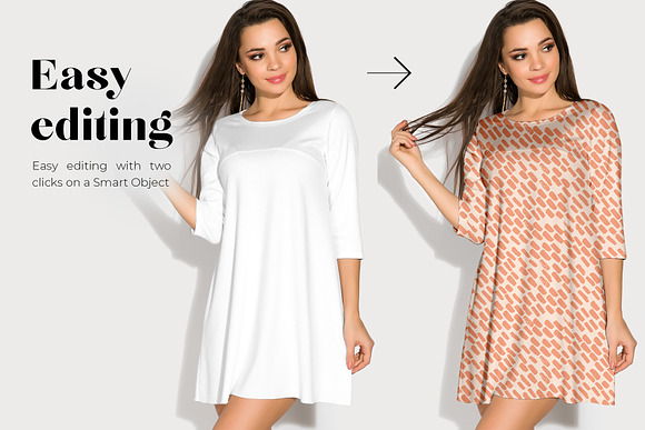 Free Basic Dress Mockup Templates in Product Mockups - product preview 3