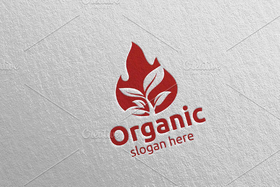 Fire Natural and Organic Logo 5