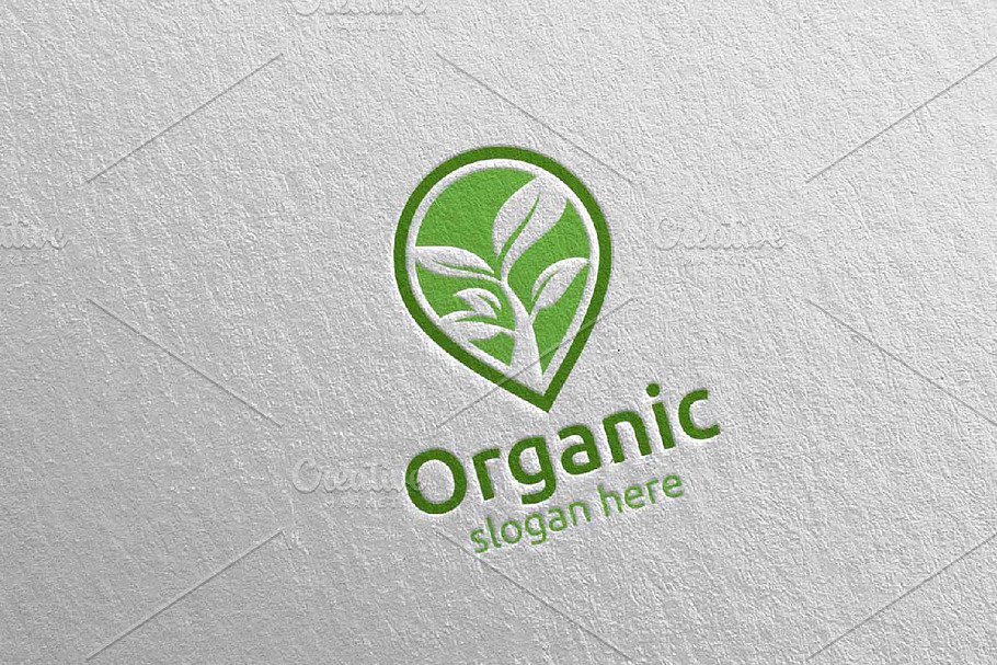 Pin Locator Natural, Organic Logo 6