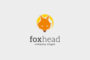 Fox Head Logo Template
