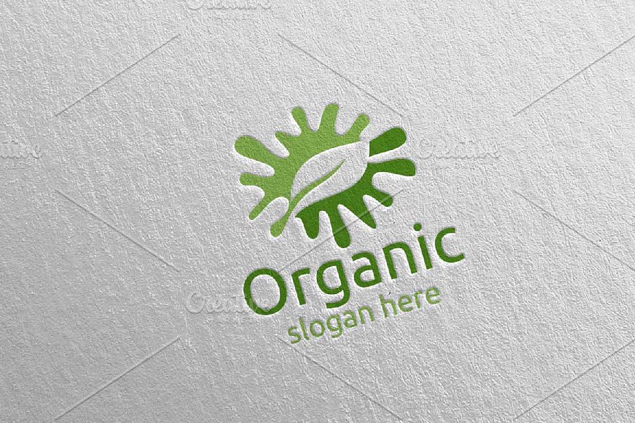 Splash Natural and Organic Logo 8 in Logo Templates - product preview 8
