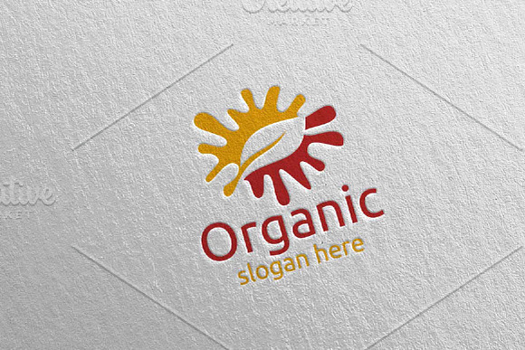 Splash Natural and Organic Logo 8 in Logo Templates - product preview 1