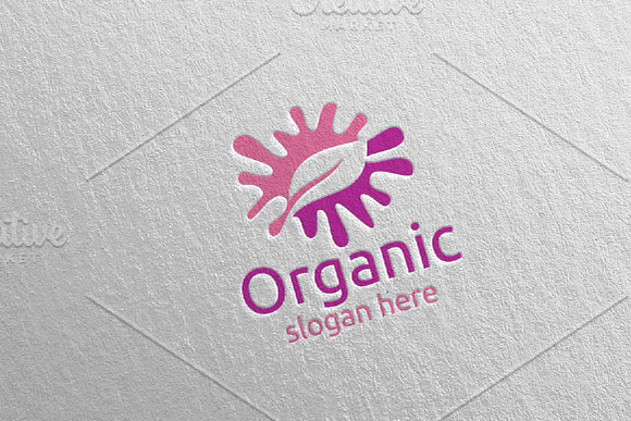 Splash Natural and Organic Logo 8 in Logo Templates - product preview 2