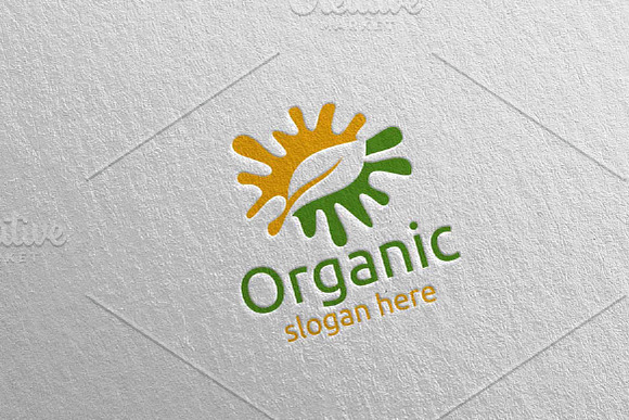 Splash Natural and Organic Logo 8 in Logo Templates - product preview 3