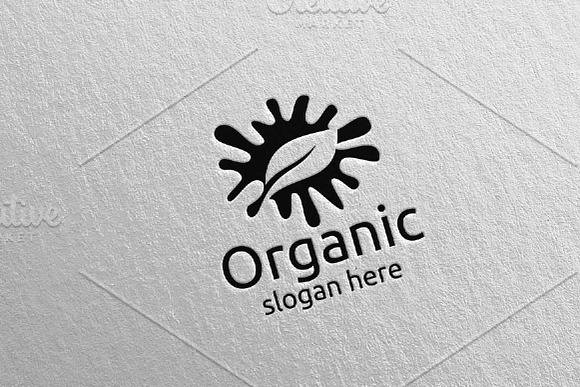 Splash Natural and Organic Logo 8 in Logo Templates - product preview 4